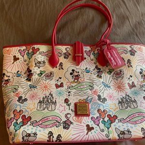 Disney Dooney & Bourke Sketch Tote Purse